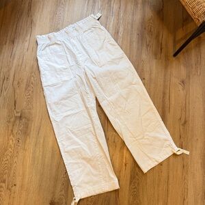Pilcro Off-White Wide-Leg Pants Large Tall